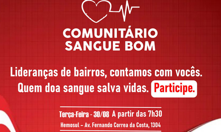 Prefeitura promove Ação de Doação de Sangue para comemorar Aniversário de Campo Grande