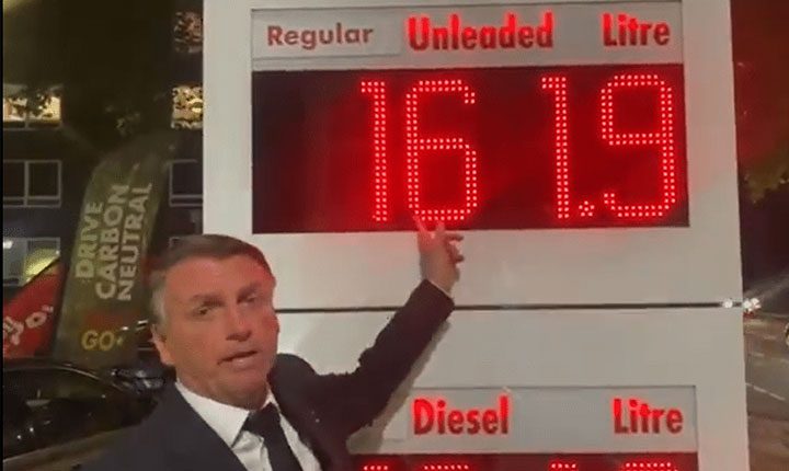 Lacração do presidente com gasolina omite que ele achatou salários no Brasil