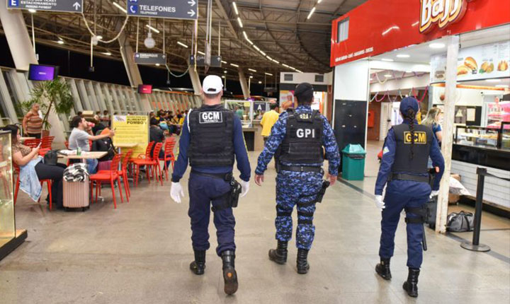 GCM realiza nova ação de segurança em Rodoviária de Campo Grande