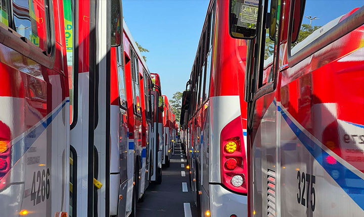 Campo Grande recebe 71 ônibus novos para renovar frota do transporte público