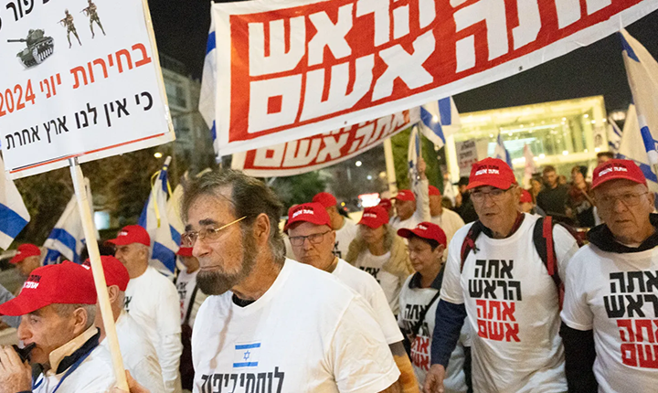 Israelenses vão às ruas contra Netanyahu, pedem fim da guerra e eleições