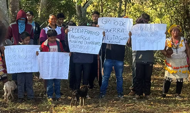 Força Nacional é enviada para área de conflito entre indígenas e fazendeiros em Douradina