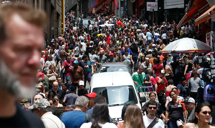 População brasileira chega a 212,5 milhões de habitantes