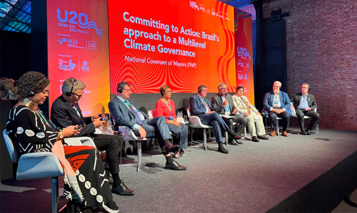 No G20, Riedel destaca sustentabilidade e municipalismo