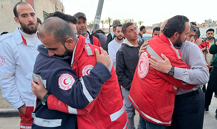Vídeo contradiz Israel e revela execução de 15 socorristas em Gaza