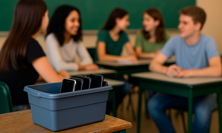 Celulares fora da escola começam a gerar resultados pelo país
