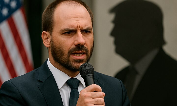 Eduardo Bolsonaro está sendo pago por você para atacar o Brasil