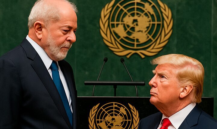 Lula sai gigante da ONU, Trump, minúsculo