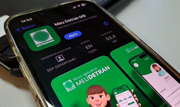 Aplicativo e portal de serviços do Detran-MS alcançam quase 9,5 mil acessos diários