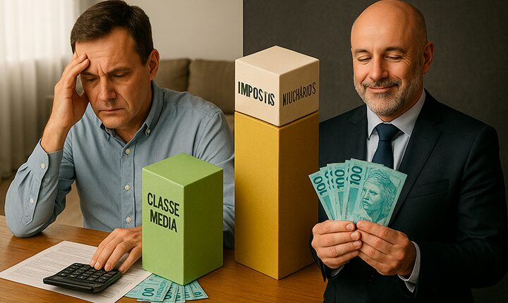 Brasil tributa a classe média e protege milionários