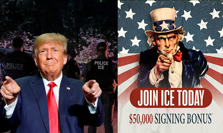 Trump usa estética supremacista branca para atrair membros à sua polícia politica
