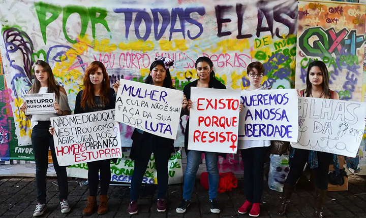 Cresce percentual de mulheres que relatam medo de ser estupradas