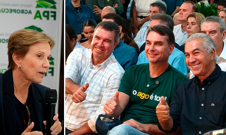 Flávio Bolsonaro assegura vaga de Azambuja ao Senado pelo PL