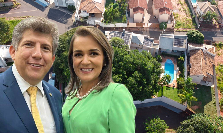 Adriane e Lídio tentam barrar ação sobre IPTU de mansão em Campo Grande