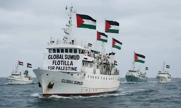 Marinha israelense intercepta flotilha rumo a Gaza e sequestra mais quatro brasileiros