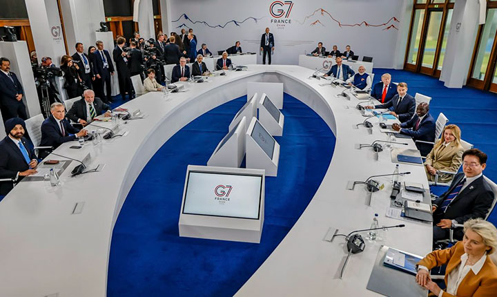 Lula manda recado a Trump no G7