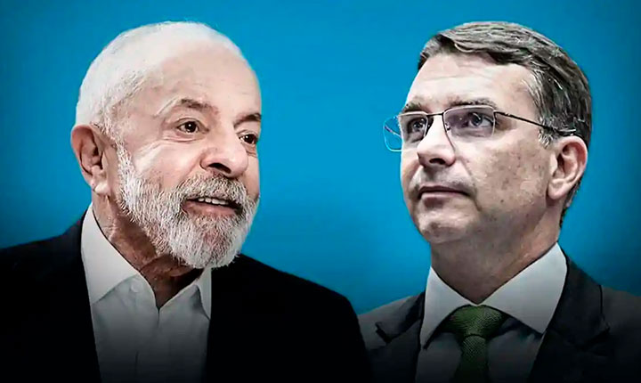 Flávio Bolsonaro amplia vantagem sobre Lula em MS e alcança 10 pontos de diferença