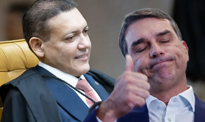 Nunes Marques suspende divulgação de pesquisa que aponta queda de Flávio Bolsonaro